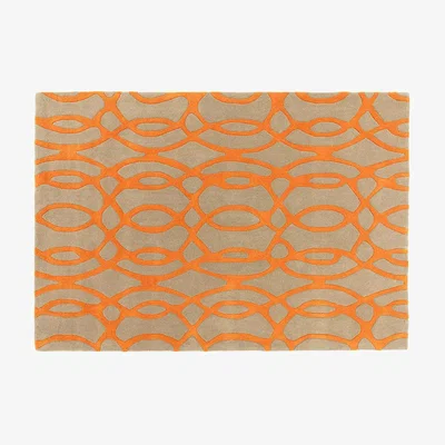 Sofa.com Tanga Small Rug in Tangerine - sofa.com