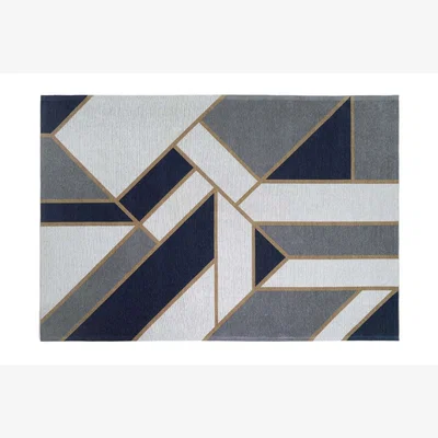 Sofa.com Singapore Medium Rug in Metropolis Blue - sofa.com