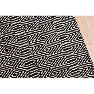 Sofa.com Bengal Medium Rug in Black - sofa.com