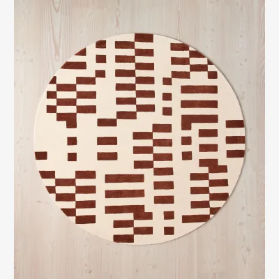 Soho Home Raya Rug, Rust Round 200 x 200cm