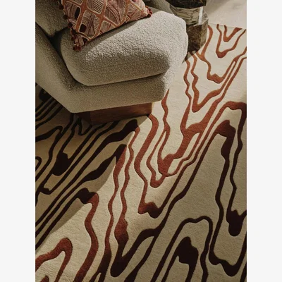 Soho Home Griffiths Rug Rust, 20 x 30cm Swatch
