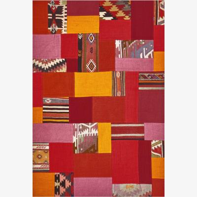 Sazy Atticus Vintage Patchwork Area Rug No. 4, Red, 120x180 cm