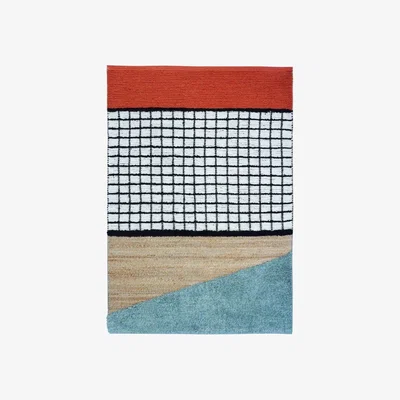 Sazy Iris Handwoven Area Rug, Multicoloured, 80x150 cm