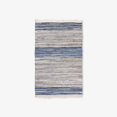 Sazy Toren Rug, Off-White - Blue,120x180 cm