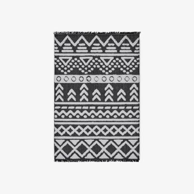 Sazy Jane Area Rug, White - Black, 156x230 cm