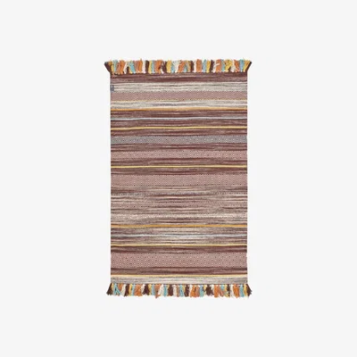 Sazy Ringo Handwoven Rug, Ivory, 80x150 cm