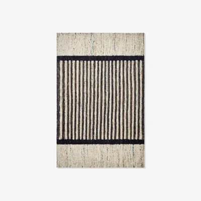 Sazy Gillen Rug, Charcoal-Natural