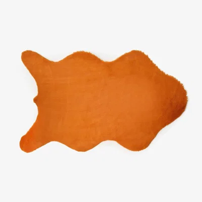 Sazy Shirley Faux Fur Rug, Mustard, 90x150 cm