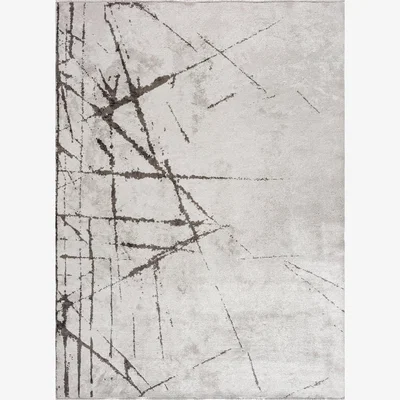 Sazy Jay Area Rug, Cream - Grey, 200x300 cm