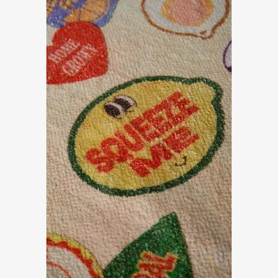 Urban Outfitters Fruit Sticker 2x3 Rug at Urban Outfitters