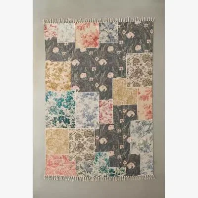 Urban Outfitters Floral Patchwork 5x7 Rug - Assorted ALL at Urban Outfitters