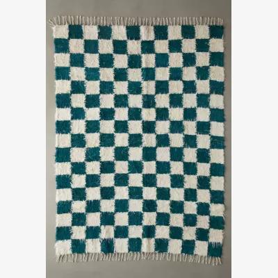 Urban Outfitters Checkerboard Green 5x7 Rug - Green ALL at Urban Outfitters