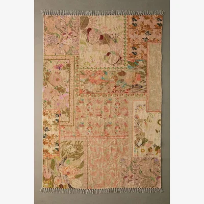 Urban Outfitters Woodland Patchwork 5x7 Rug - Neutral at Urban Outfitters