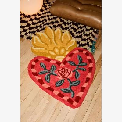 Urban Outfitters Sacred Heart Rug 96.5cm x 152.4cm at Urban Outfitters
