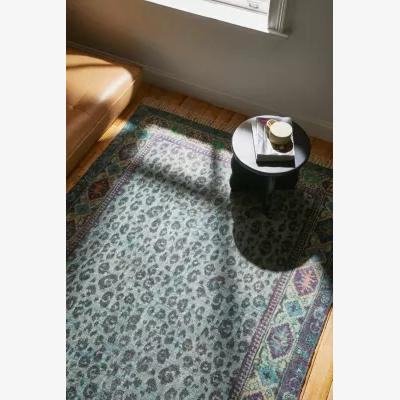 Urban Outfitters Leonore Green Digital Printed Chenille 5x7 Rug - Green ALL at Urban Outfitters