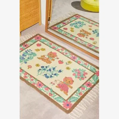 Urban Outfitters Strawberry Cat 2x3 Rug at Urban Outfitters