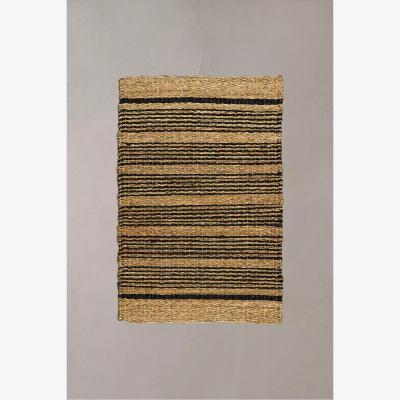 Urban Outfitters Urban Outfitters Stripe Weave Jute 3x5 Rug - Black/White