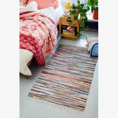 Urban Outfitters Multicoloured Tonal Stripe 3x5 Rug - Assorted ALL at Urban Outfitters