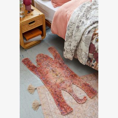 Urban Outfitters Tammas Tiger Rug - Pink 55cm x 105cm at Urban Outfitters