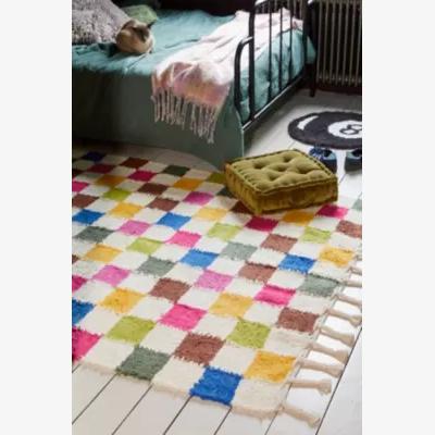 Urban Outfitters Rainbow Checkerboard 5x7 Rug at Urban Outfitters