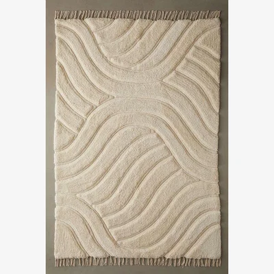 Urban Outfitters Marlow Carved 5x7 Rug - Cream at Urban Outfitters