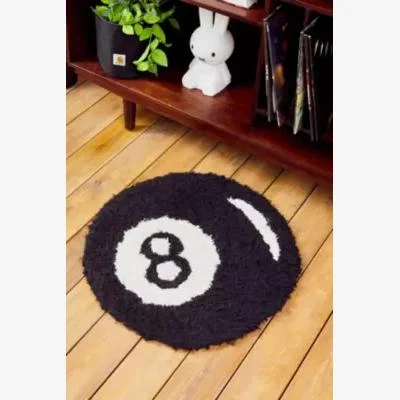 Urban Outfitters 8 Ball Tufted Rug - Black/White ALL at Urban Outfitters