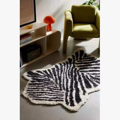 Urban Outfitters Urban Outfitters Zebra Rug - Black/White 183cm x 122cm