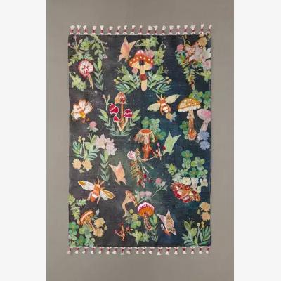 Urban Outfitters Urban Outfitters Woodland Embellished 5x7 Rug