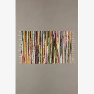 Urban Outfitters Multicoloured Tonal Stripe 2x3 Rug - Assorted ALL at Urban Outfitters