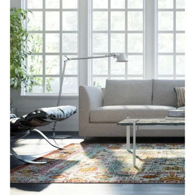 Woods Furniture Aqua Silk Traditional Patterned Multi Rug 240cm x 330cm