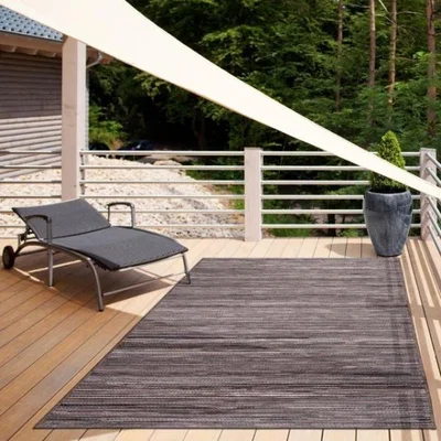 Woods Furniture Brighton Modern Striped Rug 80cm x 150cm