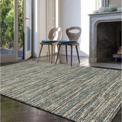 Woods Furniture Mehari Striped Multi Blue Rug 67cm x 340cm