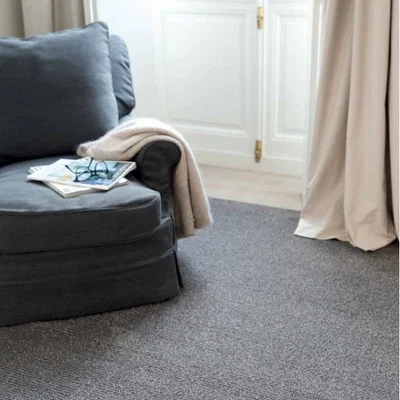 Woods Furniture Chelsea Ribbed Dark Grey Rug 200cm x 290cm