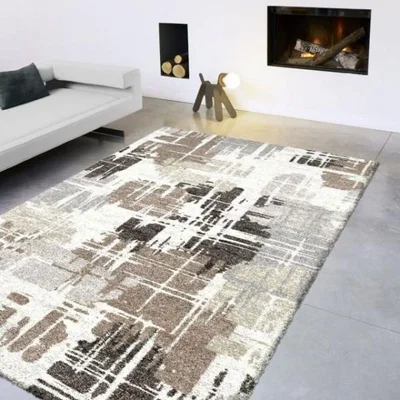 Woods Furniture Mehari Patterned Brown Rug 200cm x 290cm