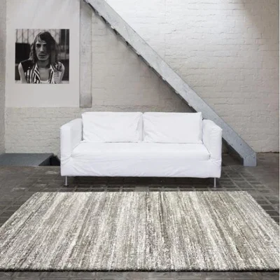 Woods Furniture Mehari Striped Beige Rug 67cm x 240cm