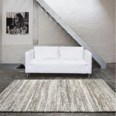Woods Furniture Mehari Striped Beige Rug 160cm x 160cm
