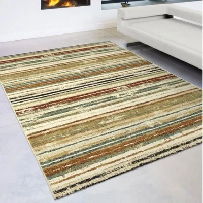 Woods Furniture Woodstock Retro Striped Multi Rug 200cm x 290cm