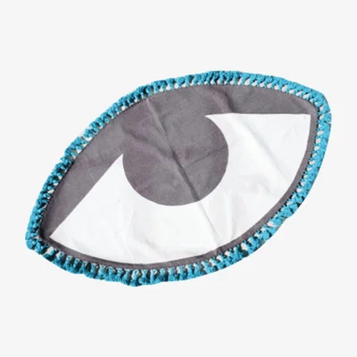 Wolf & Badger Blue Eye Cotton Rug Wall Decor | Sherie Boutik
