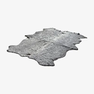 Wolf & Badger Sheepskin Swedish Rug Quad Silvergrey Owen Barry