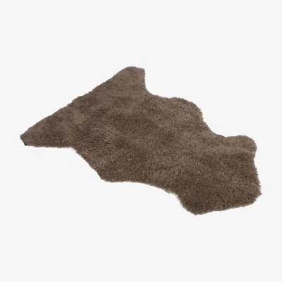 Wolf & Badger Single Curly Sheepskin Rug - Taupe Brown Owen Barry