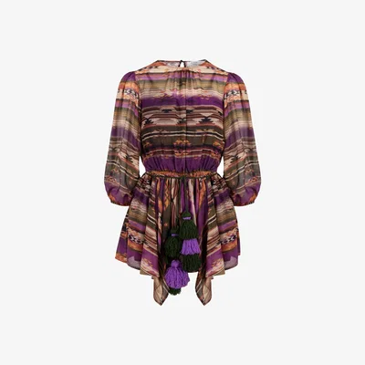 Wolf & Badger Women's Violet - Rug Patterned Mini Dress | Medium | Elissa Studio