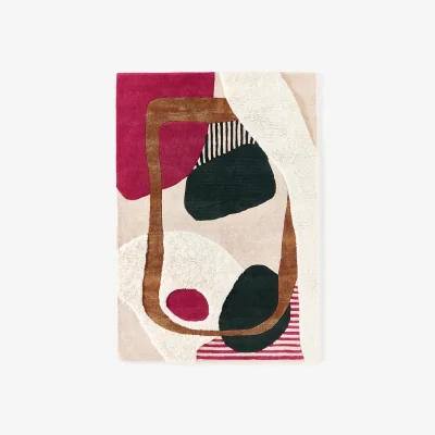 Westwing High-Low Wool Rug Rosco, Hand-Tufted