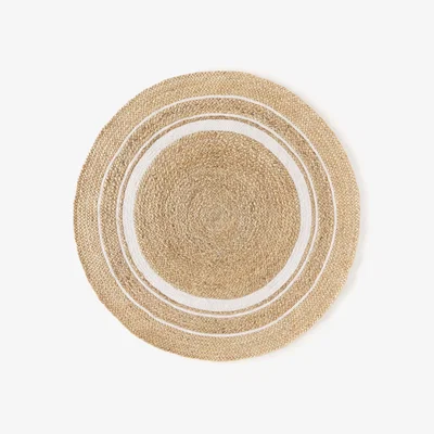 Westwing Handmade Round Jute Rug Clover