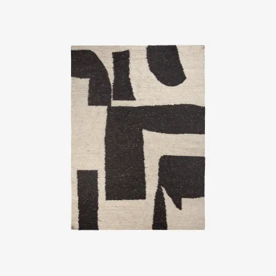 Westwing Handwoven Wool Low-Pile Rug Piece
