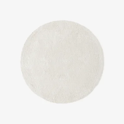 Westwing Round Fluffy High-Pile Rug Leighton