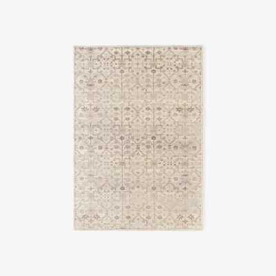 Westwing Hand-Woven Low-Pile Rug Rosalie with Ornaments