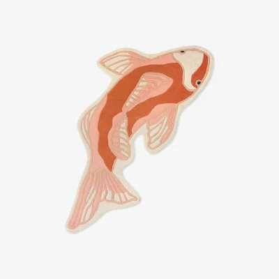 Westwing Wool Rug Koi in Organic Shape