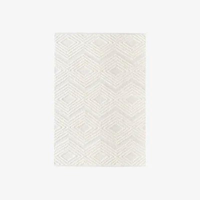 Westwing High-Low Cotton Rug Ziggy, Hand-Woven