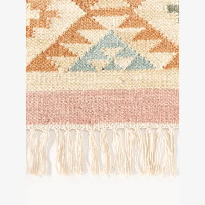 Westwing Hand-Woven Wool Kilim Rug Anisa