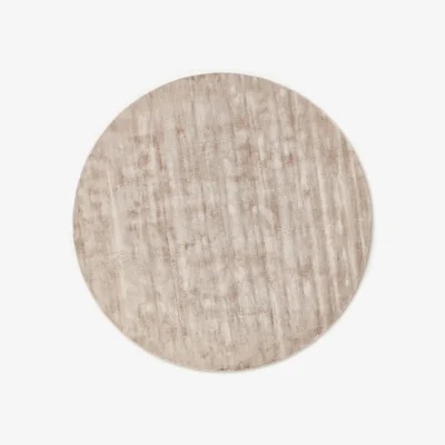 Westwing Round Hand-Woven Viscose Rug Jane
